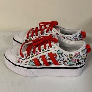 adidas Kids Hello Kitty Nizza Platform Shoes, US 4.5